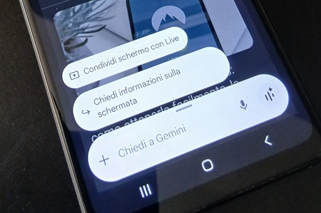 Gemini Overlay attivato sullo smartphone